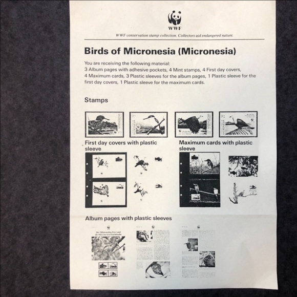 STAMPS Birds of Micronesia rare misprint! - Picture 14 of 15